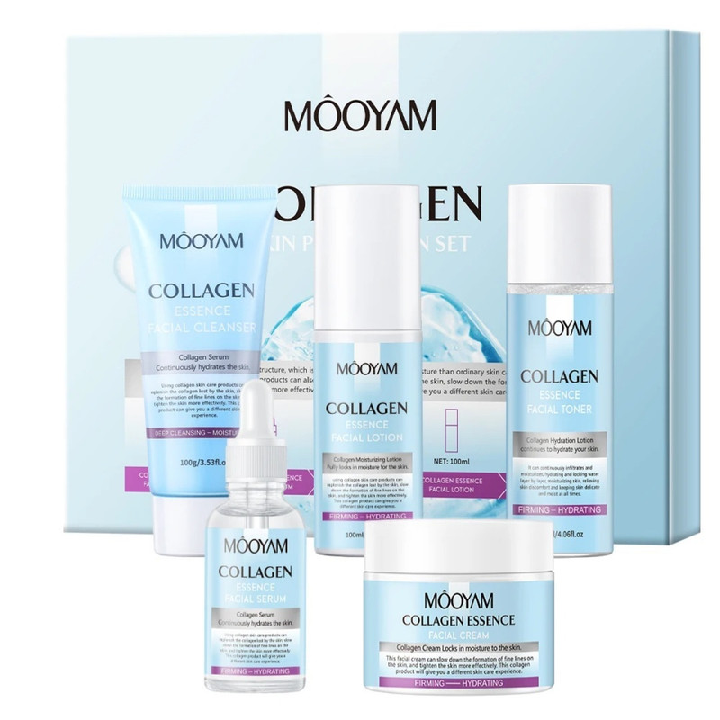 مجموعه مراقبت از پوست مویام مدل collagen مناسب انواع پوست بسته 5 عددی