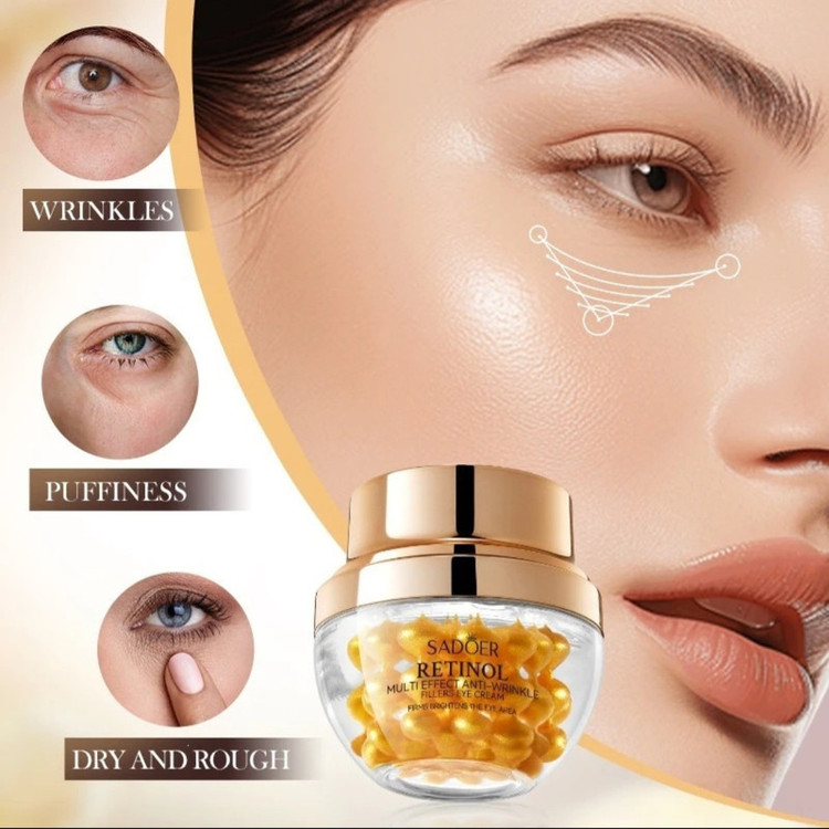 کرم دور چشم روز و شب سادور مدل رتینول کلاژن نیاسینامید حجم 35 میلیلیتر ضد چروک و برطرف کننده تیرگی اطراف چشم